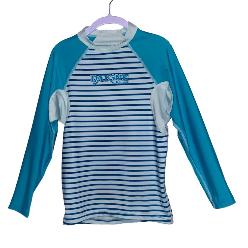 Dakine Girls Classic Snug Fit Surf Swim Shirt Size 12 Bay Islands UPF 50+ NWOT